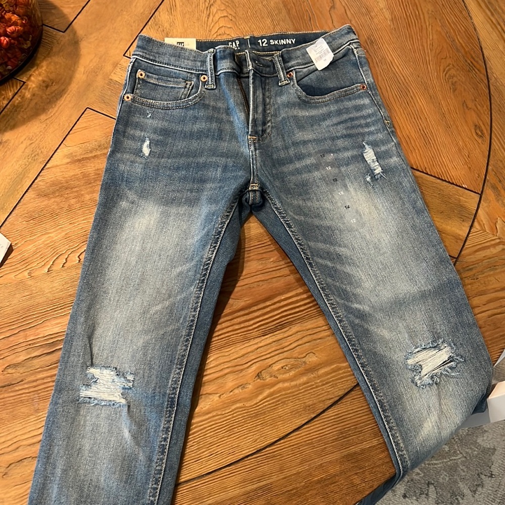 Gap, boys size 12 skinny Max stretch jeans